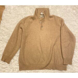 Vintage 90s Valentino Studio Uomo Fine Cashmere Knit Sweater Large Brown